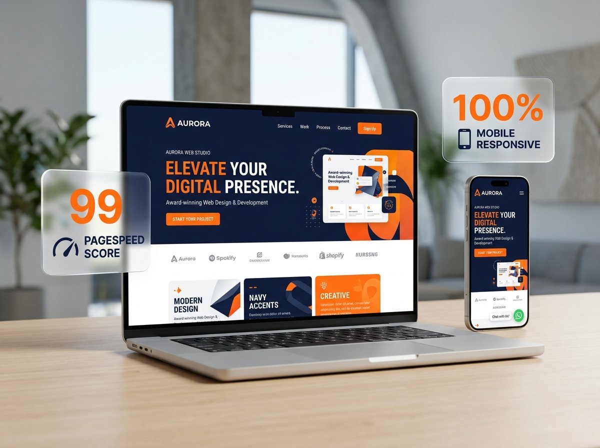 Nitai IT Solution custom web development and mobile responsive showcase
