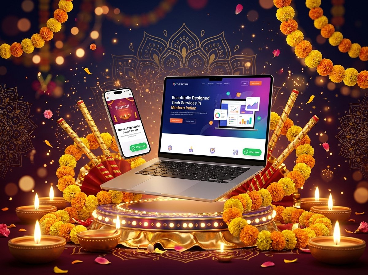Nitai IT Solution Navratri and Dussehra Special Website Offer Flyer
